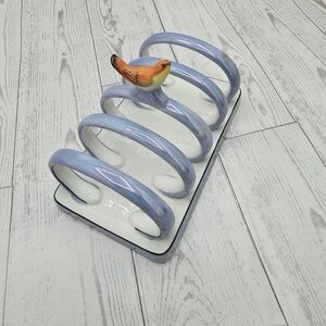 Vintage mid-1930s Art Deco piece from Noritake (Japan) porcelain toast rack